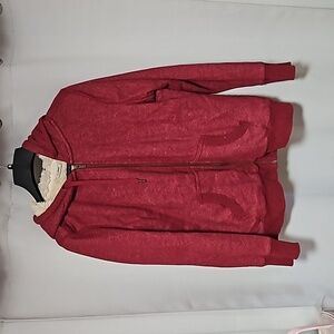 LL Bean Sherpa lined zip hoodie